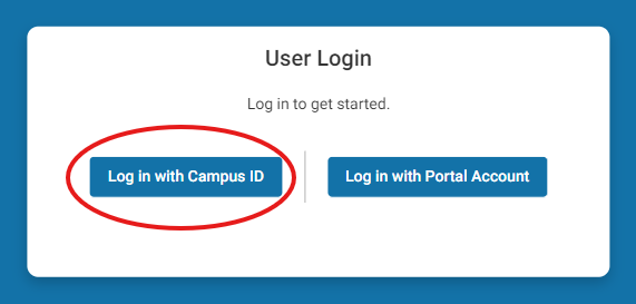 Screenshot of login button